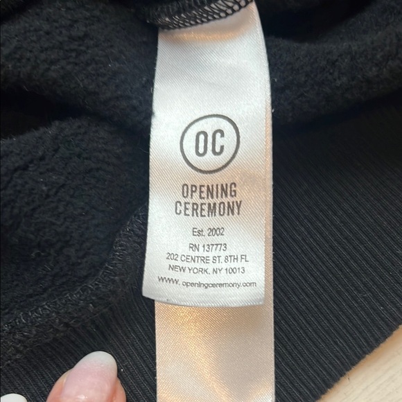 Opening Ceremony Black T-Shirt Sweatshirt - Picture 5 of 6